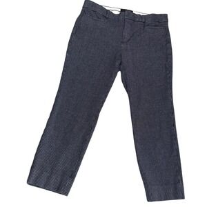 Banana Republic Sloan Petite Striped Ankle Pants Career Casual S8‎